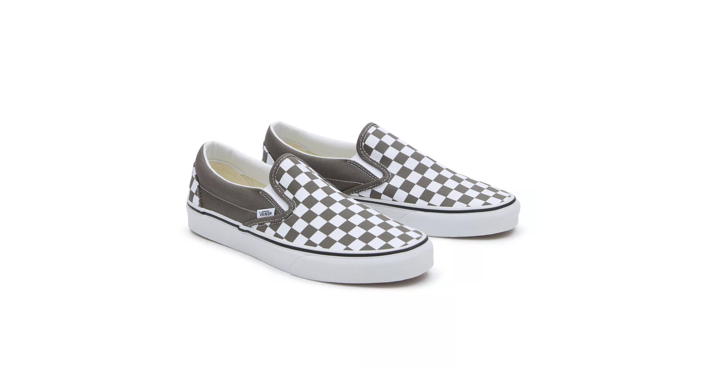 TÊNIS VANS SLIP-ON CHECKERBOARD GREY/WHITE