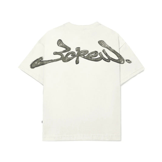 CAMISETA BARRA CREW ASSINATURA LOGO HANDMADE OFF-WHITE