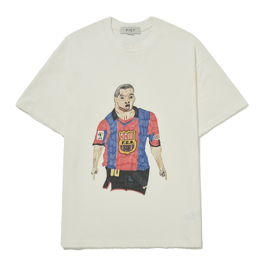CAMISETA PIET ILLUSTRATED BCN BONE WHITE
