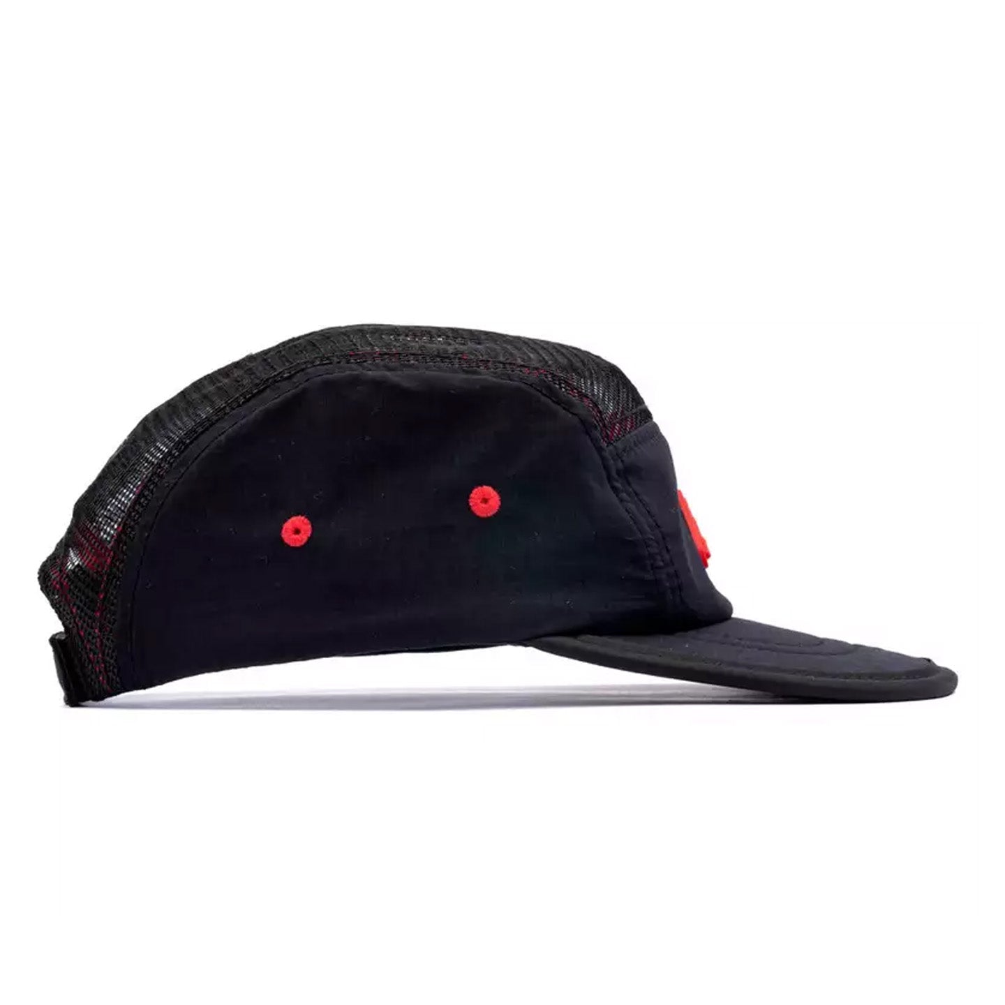 BONÉ ÖUS 5 PANEL TELINHA PRETO/VERMELHO