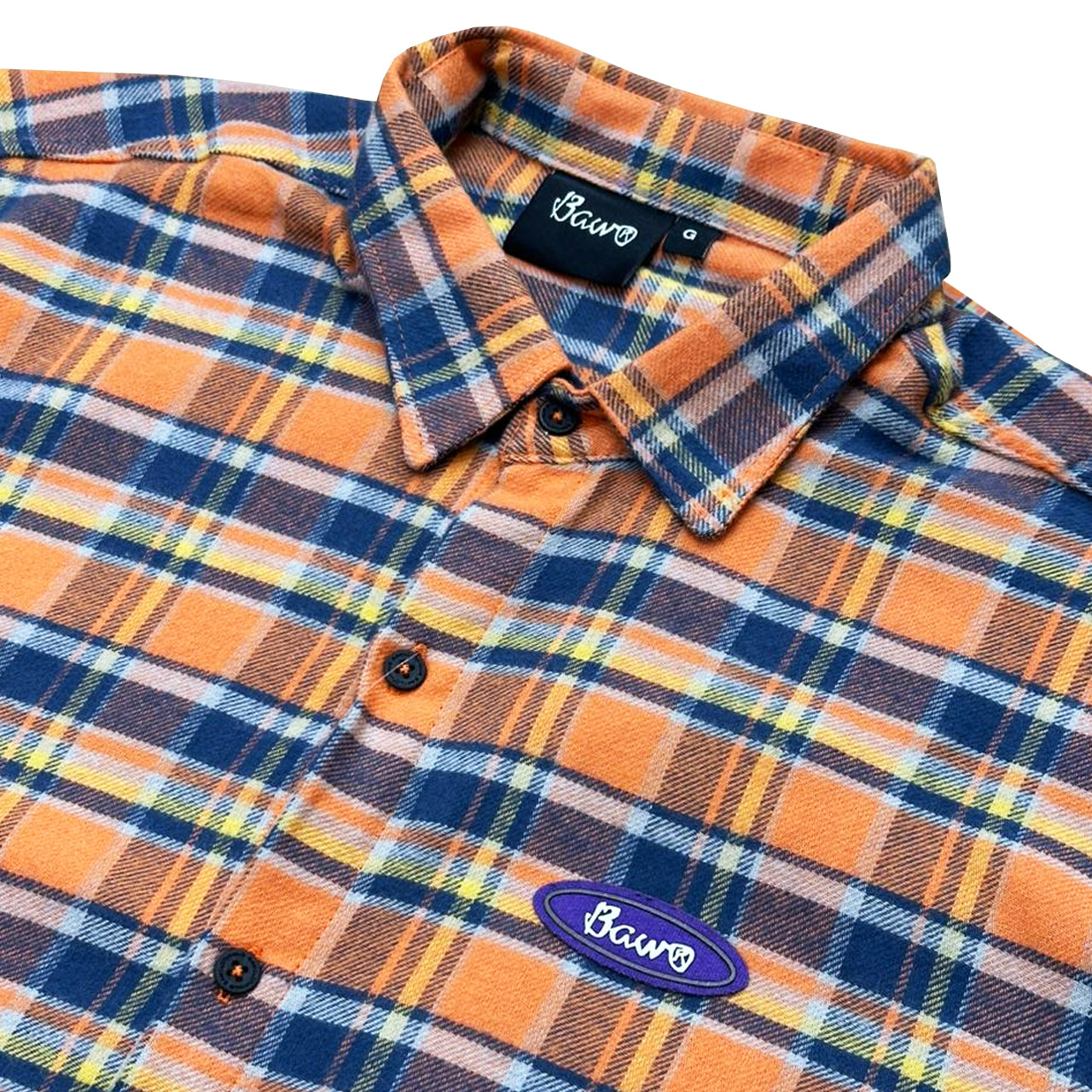 CAMISA BAW PLAID LARANJA