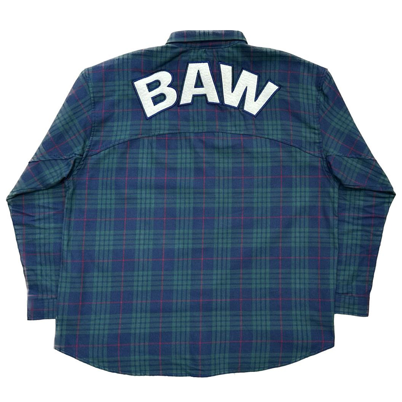 CAMISA BAW MANGA LONGA OVERSHIRT PLAID MARINHO