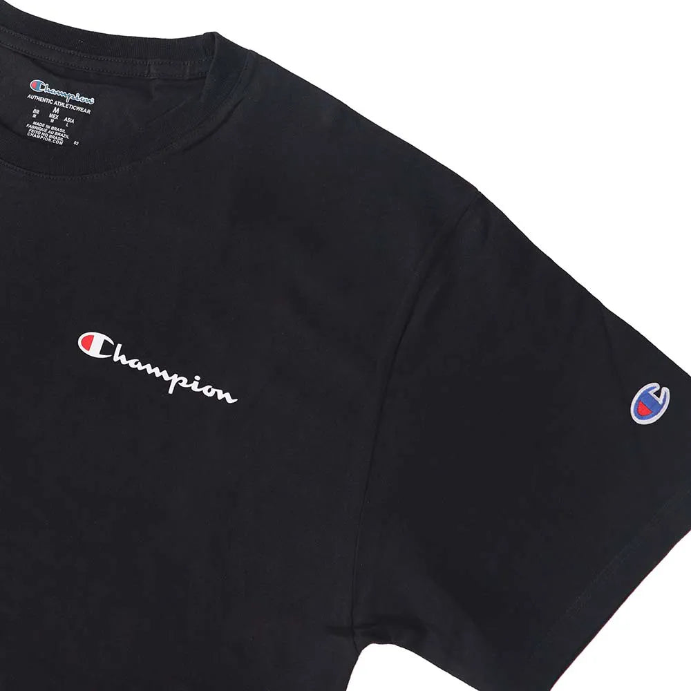 CAMISETA CHAMPION MINI SCRIPT LOGO INK BLACK