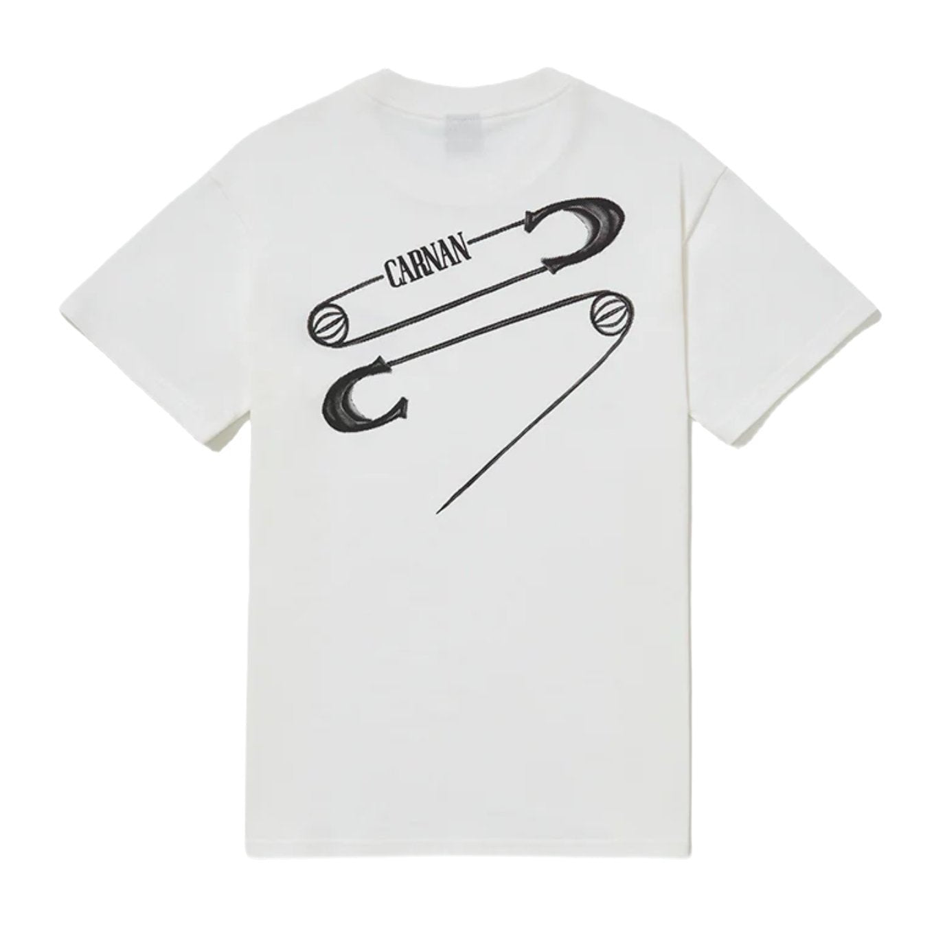 CAMISETA CARNAN SAFETY PIN CLASSIC - OFF WHITE