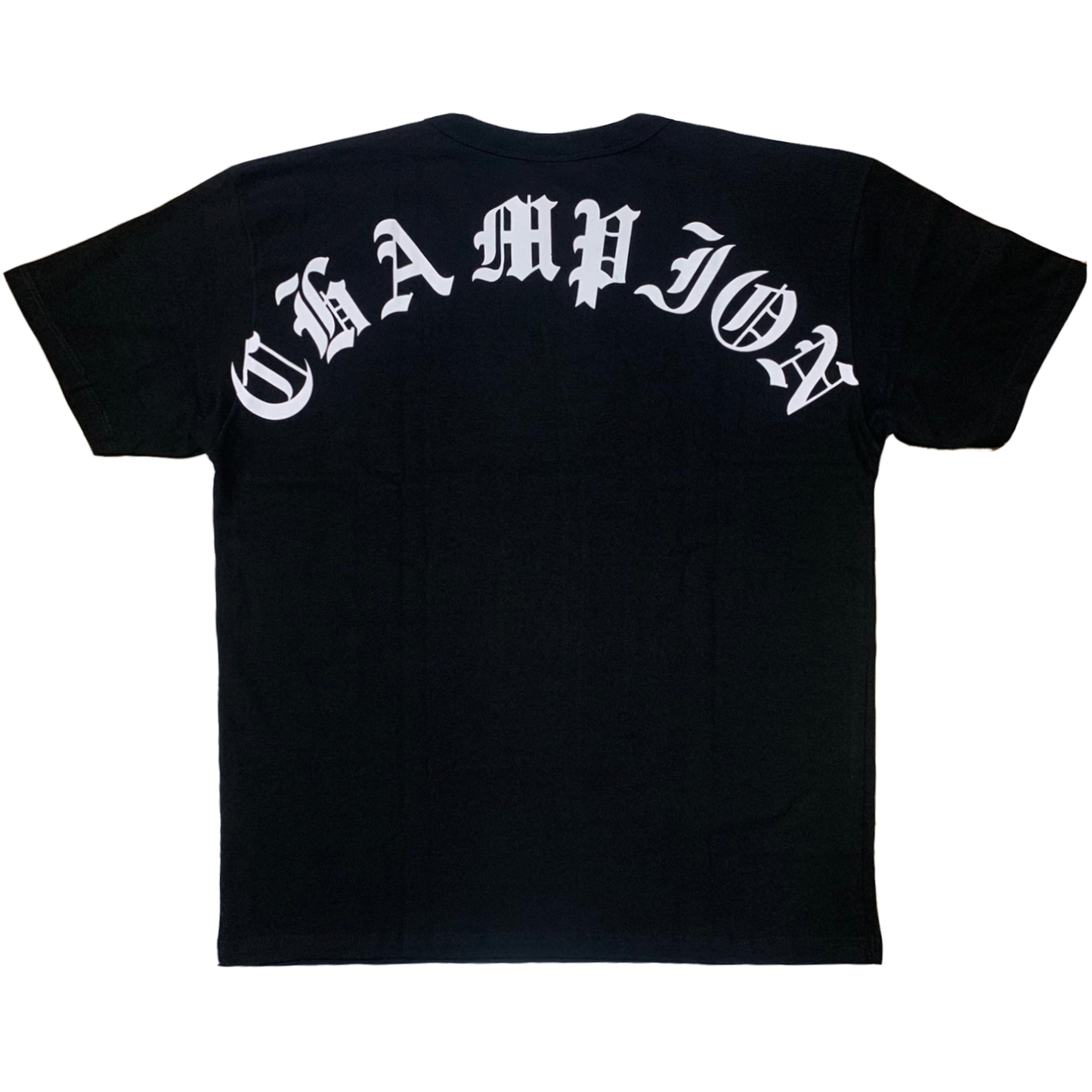 CAMISETA CHAMPION GOTHIC SCRIPT BLACK