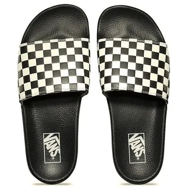 CHINELO VANS SLIDE ON CHECKERBOARD BLACK/WHITE