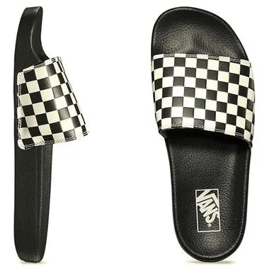 CHINELO VANS SLIDE ON CHECKERBOARD BLACK/WHITE