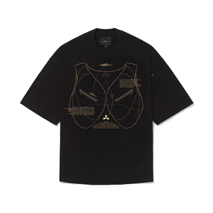 CAMISETA ELO EM COMUM OVER “CROQUI 2” PRETO