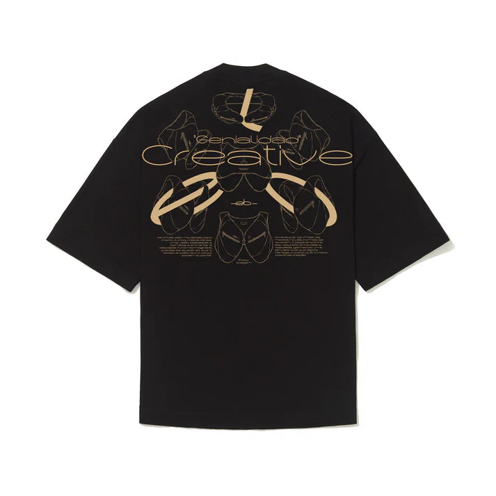 CAMISETA ELO EM COMUM OVER “CROQUI 2” PRETO