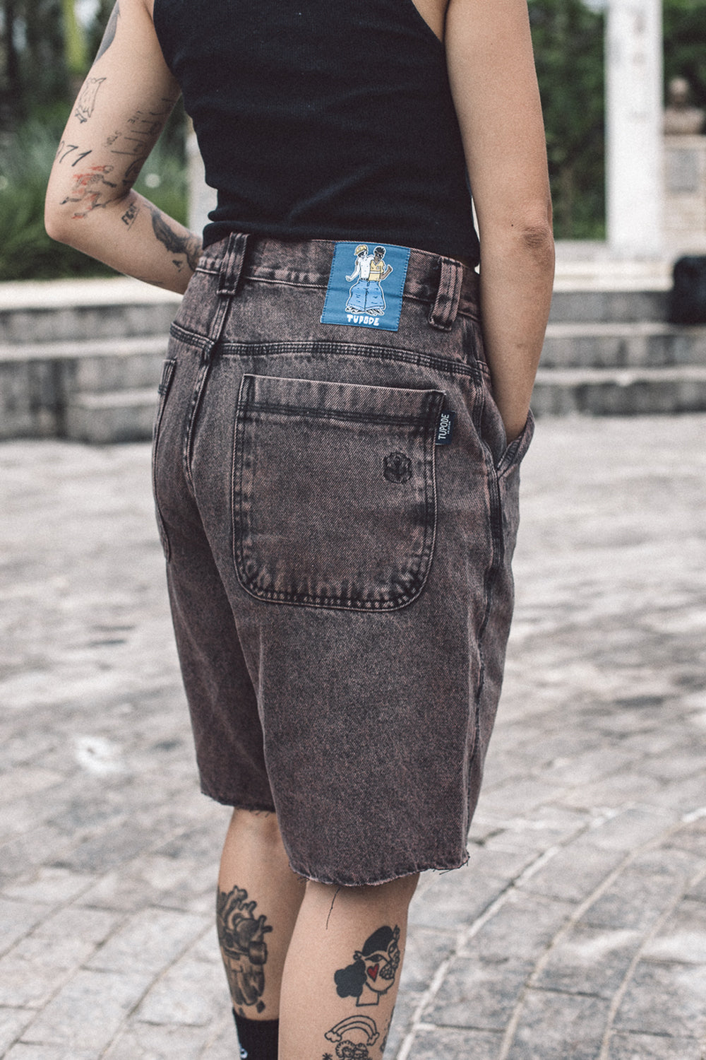 BERMUDA TUPODE OG BAGGY STONE MARROM