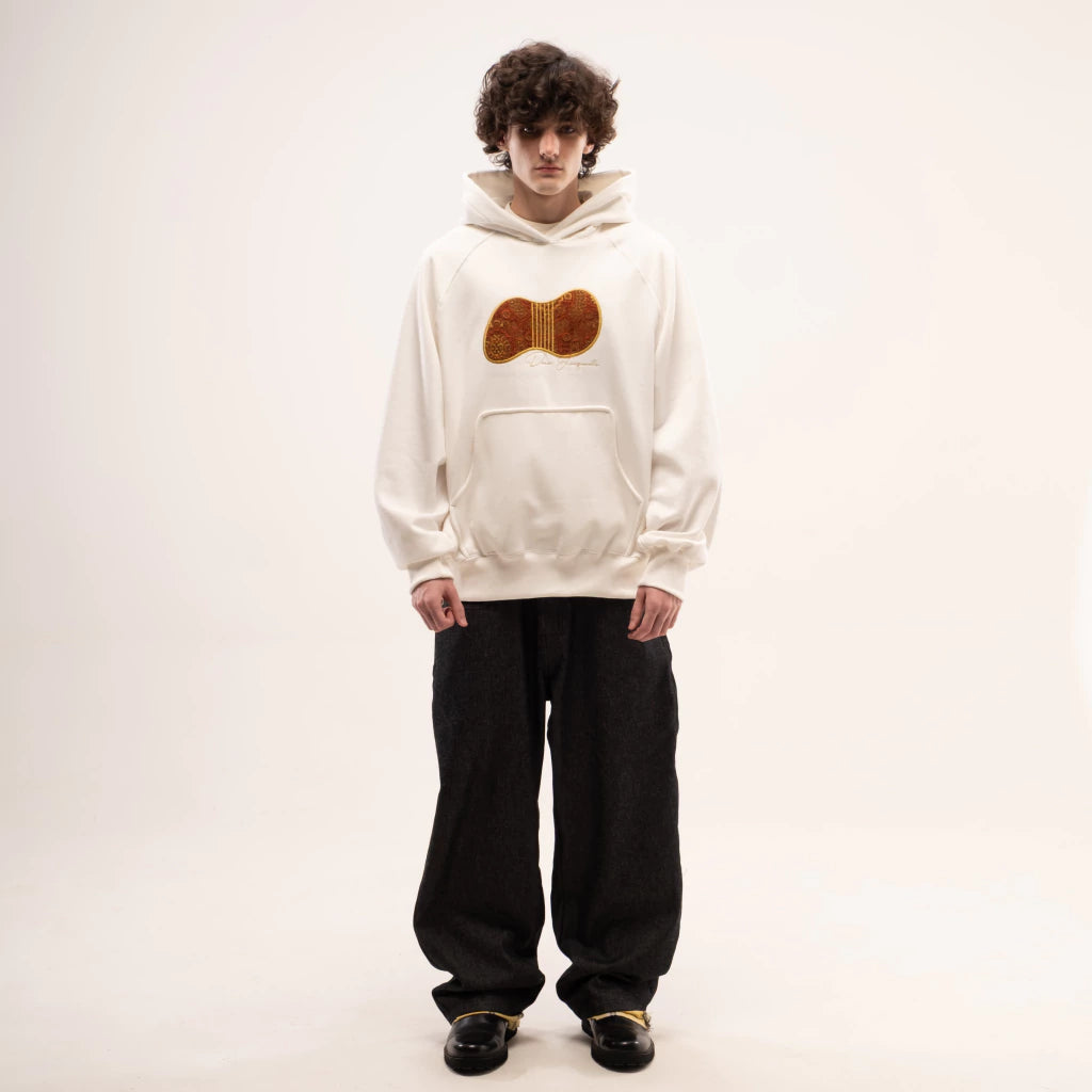 MOLETOM DOWN RAGLAN NHOQUE OFF WHITE