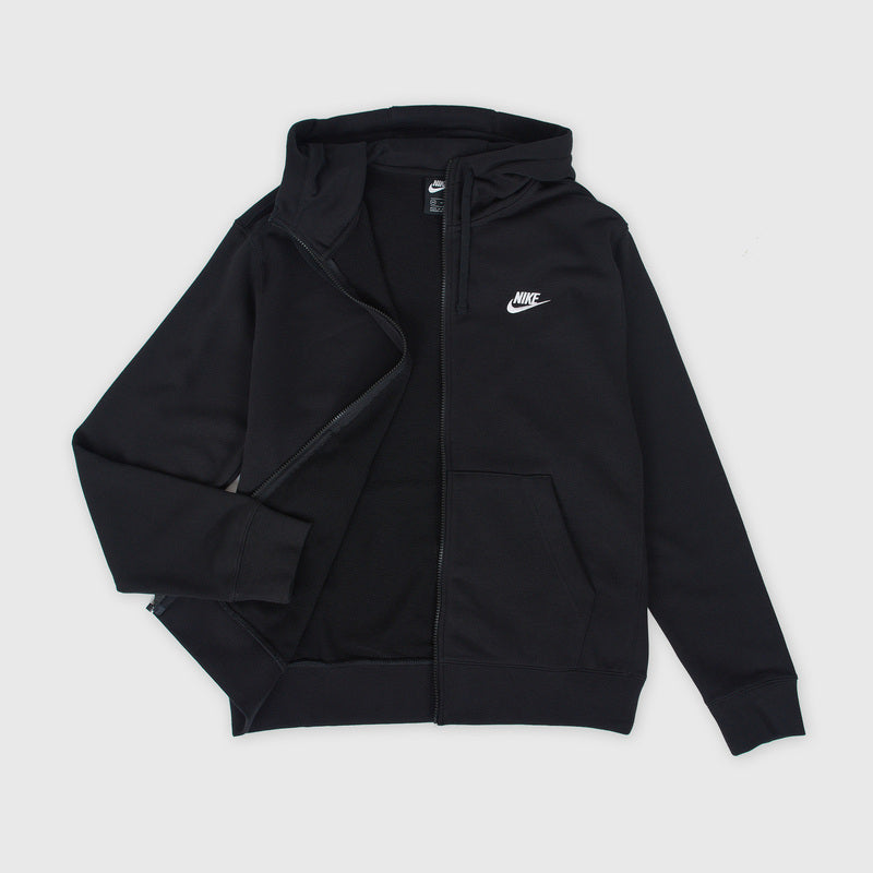 MOLETOM NIKE SPORTSWEAR ZIP CLUB BLACK