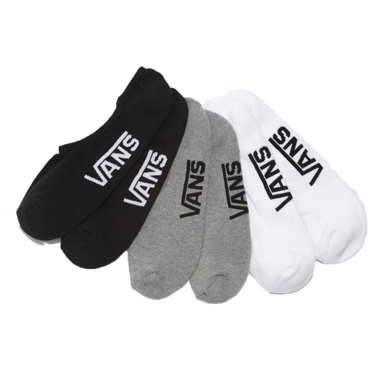 PACK MEIA VANS SUPER NO SHOW BLACK ASSORTED