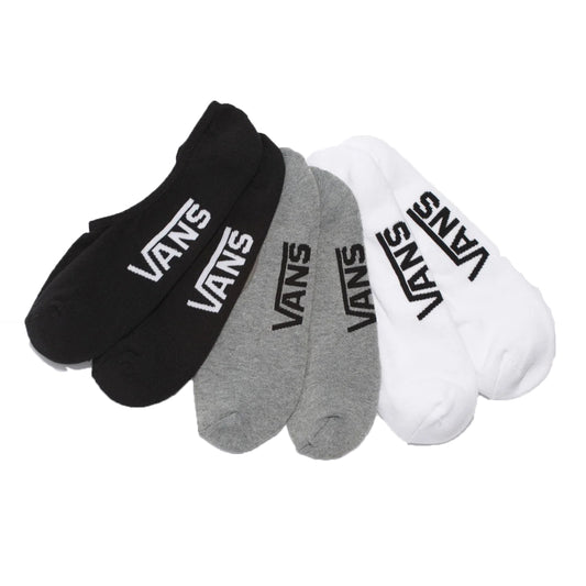 PACK MEIA VANS SUPER NO SHOW BLACK ASSORTED