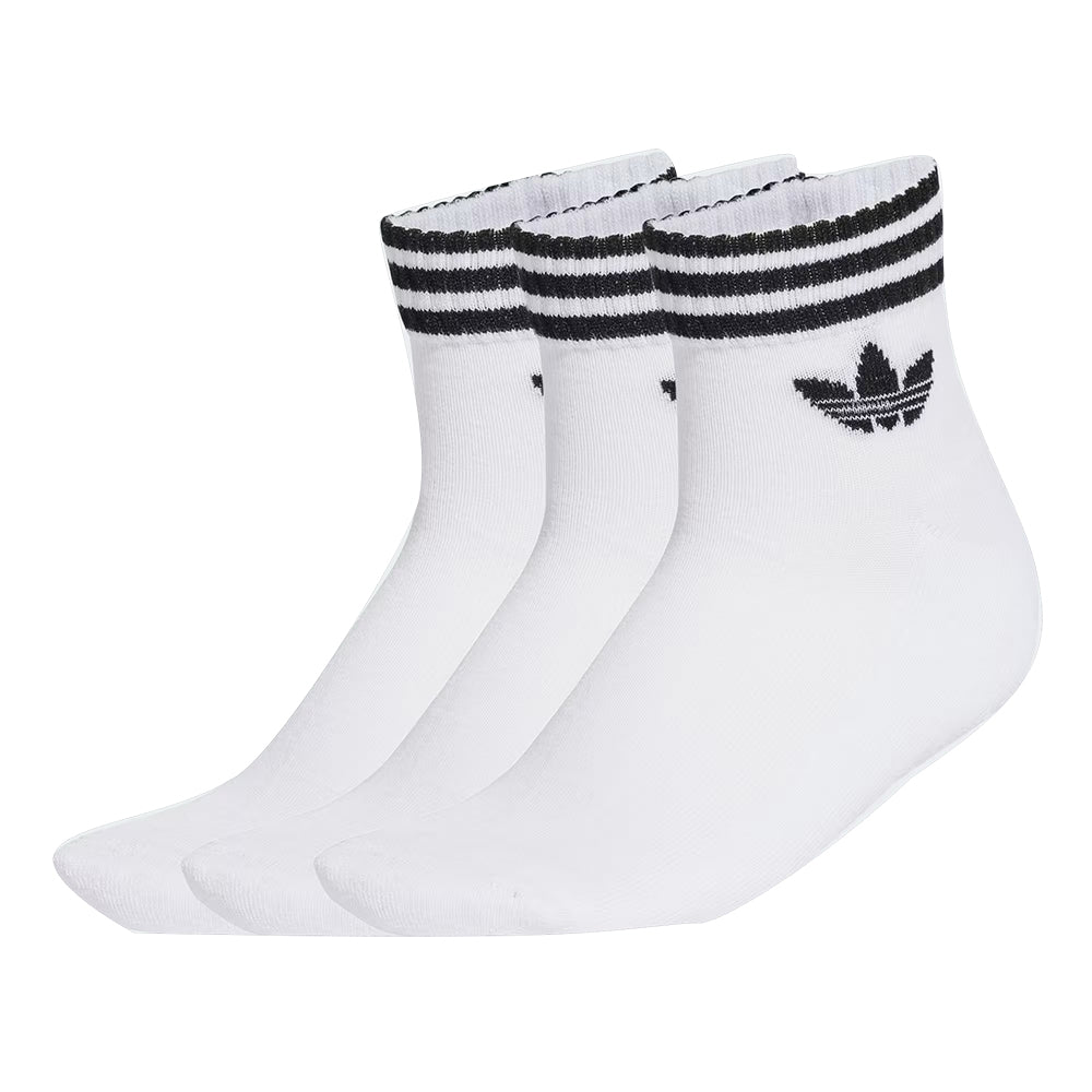 MEIA ADIDAS TRÊS LISTRAS ANKLE WHITE