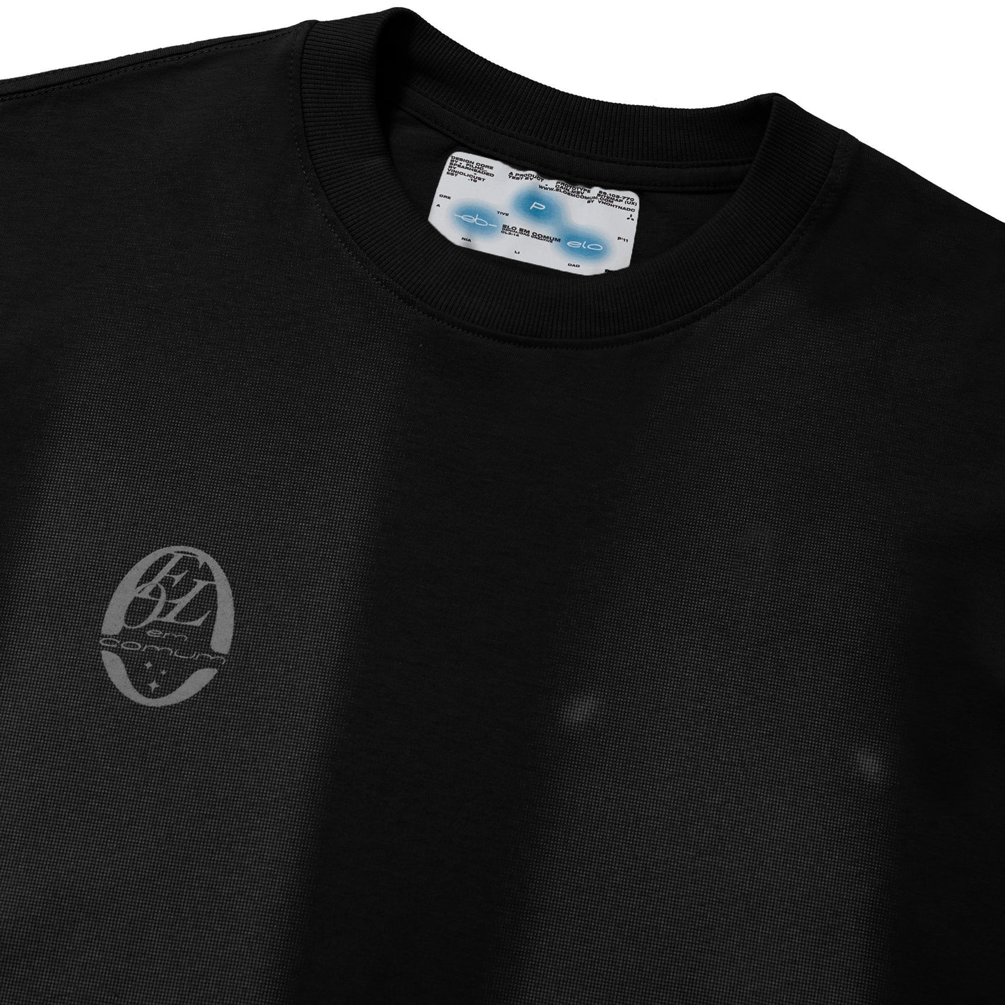 CAMISETA ELO EM COMUM REGULAR MESSIAS JERSEY PRETO