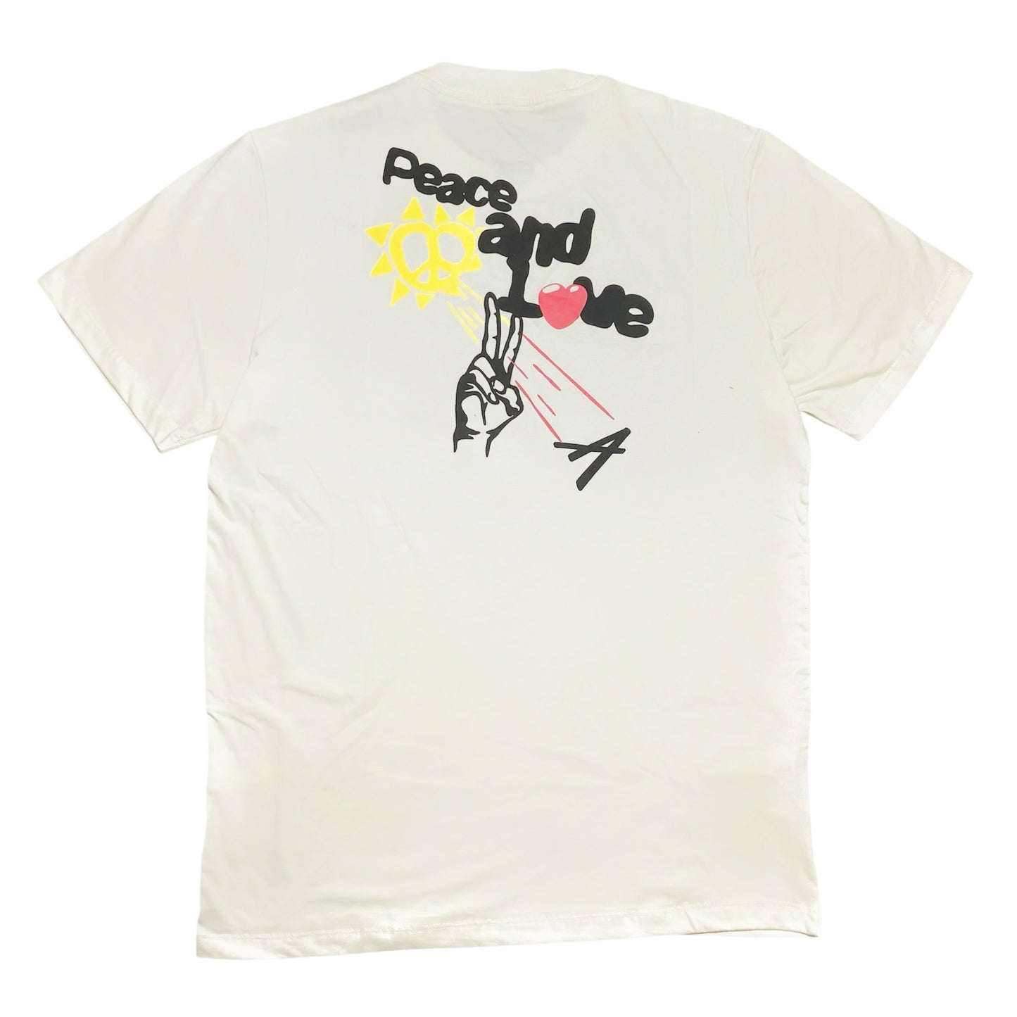 CAMISETA APPROVE PEACE AND LUV OFF WHITE