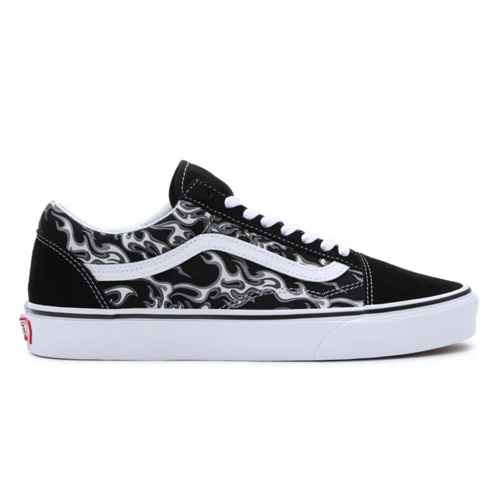 TÊNIS VANS OLD SKOOL FLAME SKULL BLK/WHT