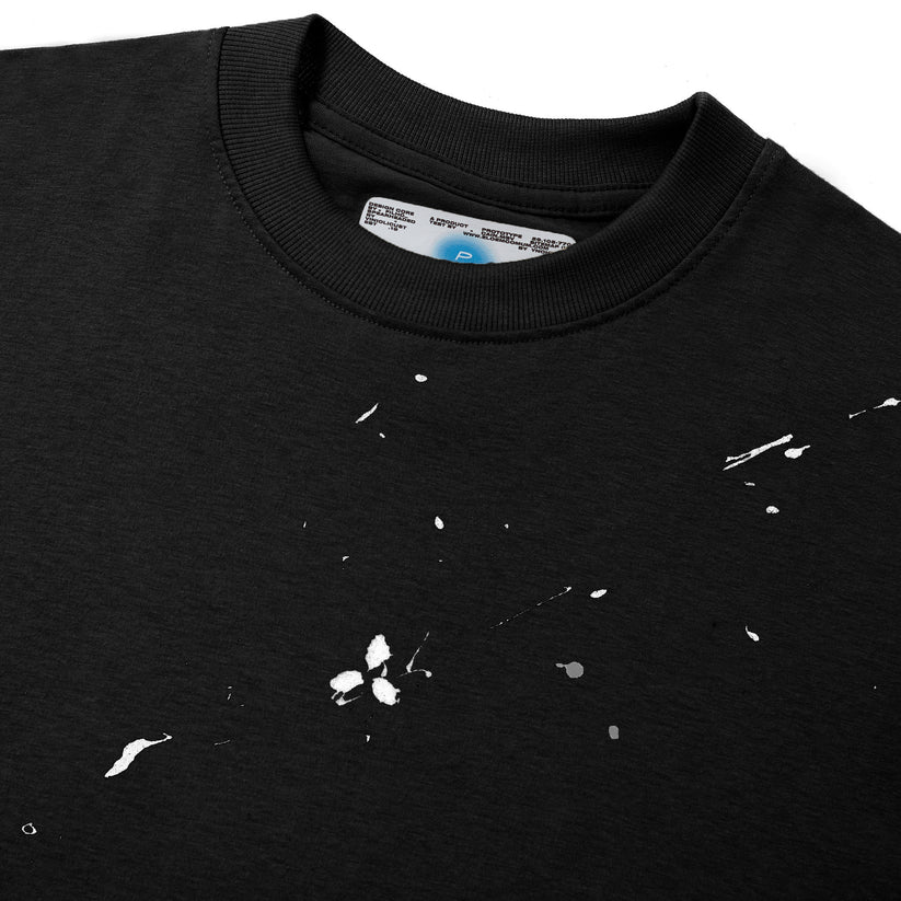 CAMISETA ELO EM COMUM REGULAR SPLASH PRETO