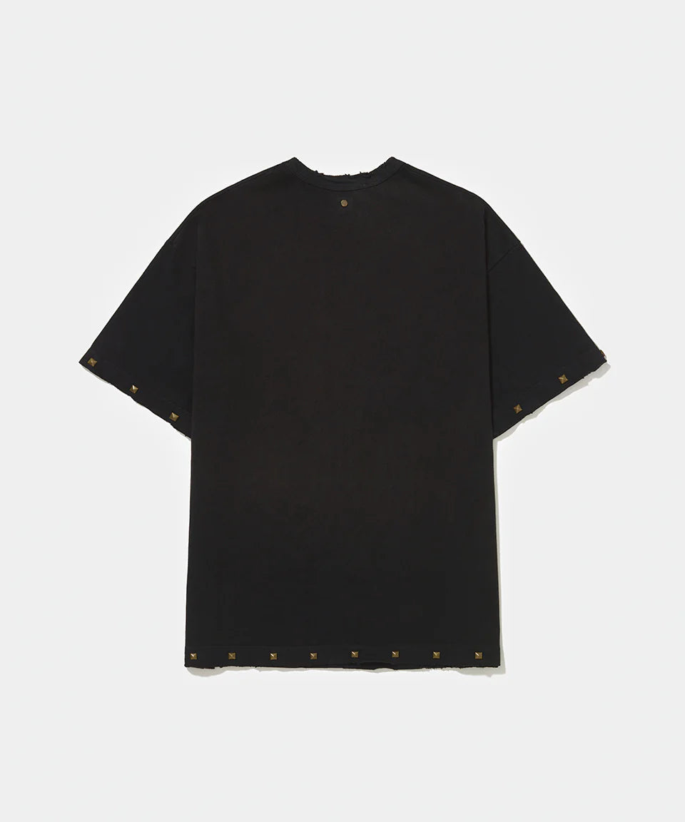 CAMISETA PIET STUDED SUN FADED BLACK