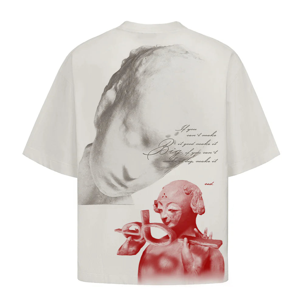 CAMISETA ELO EM COMUM RED OVERSIZED BRANCO OFF