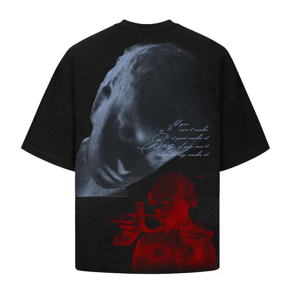 CAMISETA ELO EM COMUM RED OVERSIZED PRETO