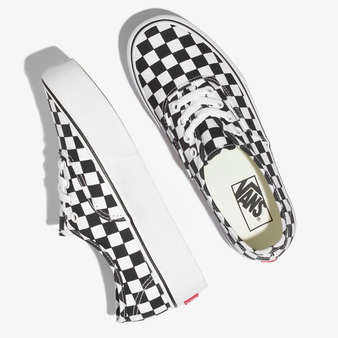 TÊNIS VANS AUTHENTIC PLATFORM CHECKERBOARD/TRUE WHITE