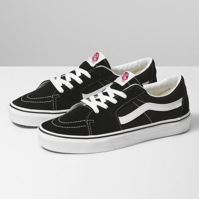 TÊNIS VANS SK8-LOW BLACK/TRUE WHITE