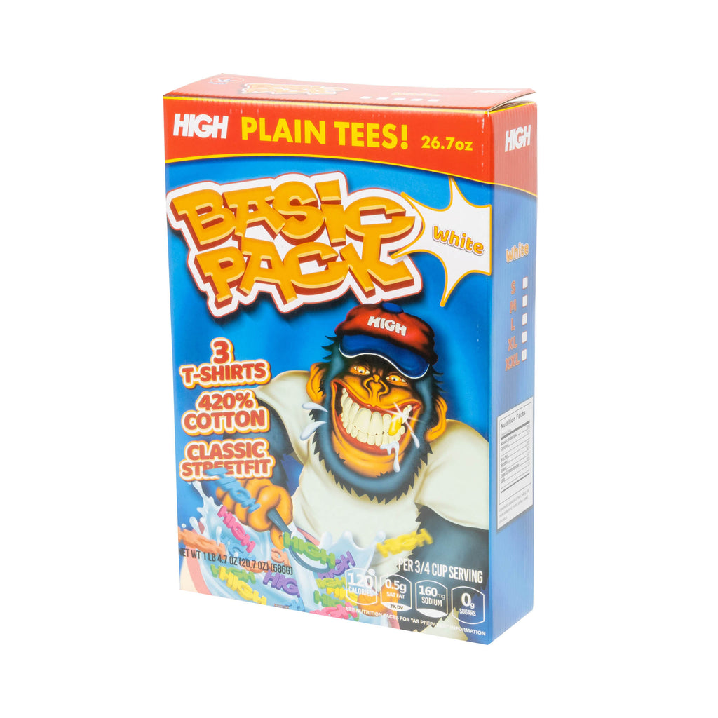 CAMISETA BASIC PACK HIGH WHITE