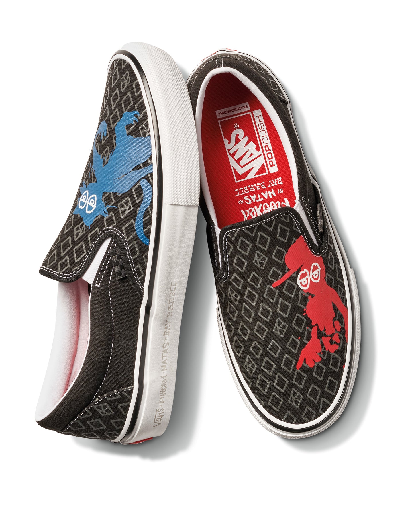 TÊNIS VANS SLIP ON KROOKED BY NATAS FOR RAY BLACK