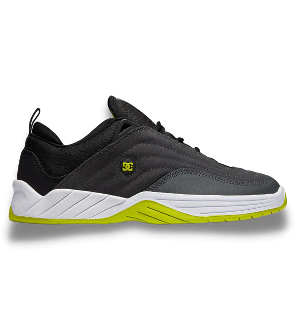TÊNIS DC WILLIAMS SLIM GREY/BLACK/GREEN