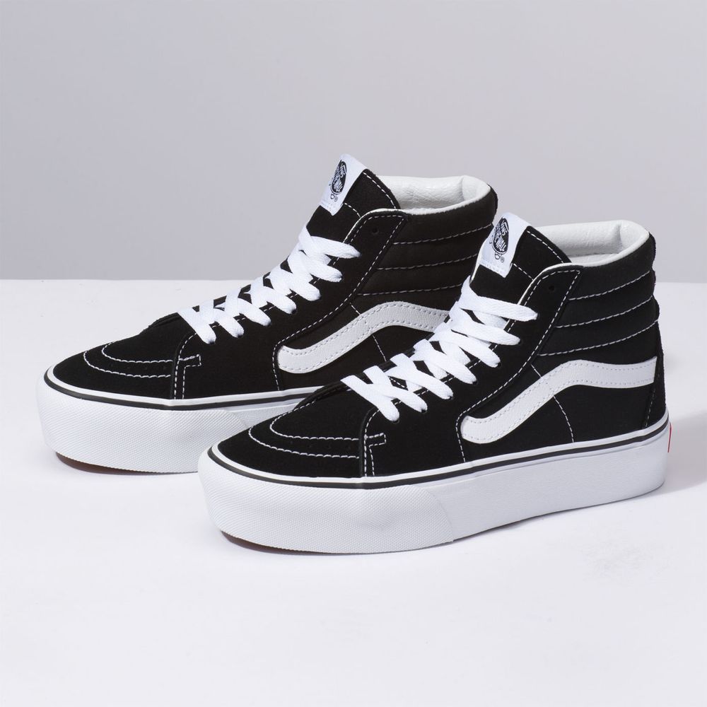 TÊNIS VANS SK8 HI PLATFORM 2.0 PRETO/BRANCO