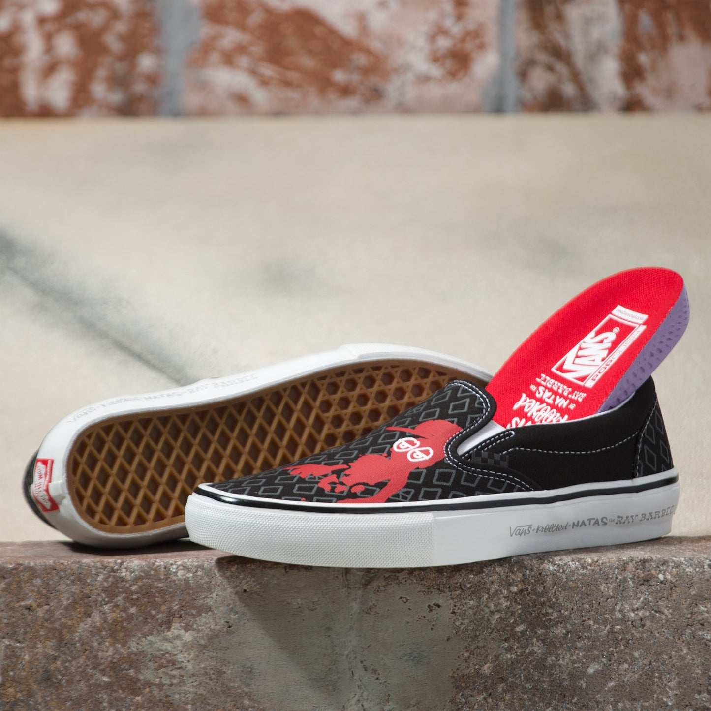 TÊNIS VANS SLIP ON KROOKED BY NATAS FOR RAY BLACK