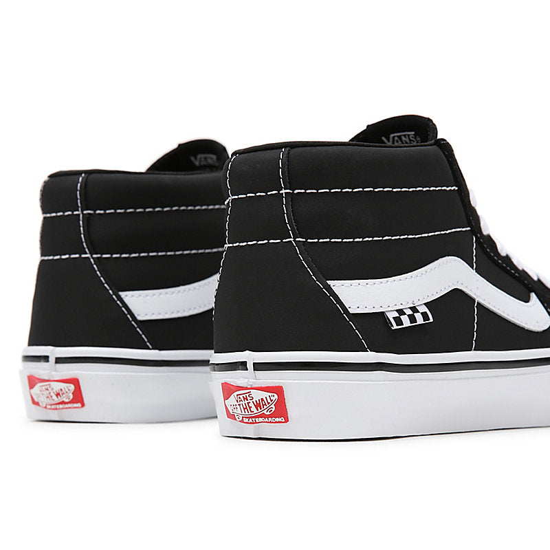 TÊNIS VANS SK8-MID GROSSO BLACK/WHITE