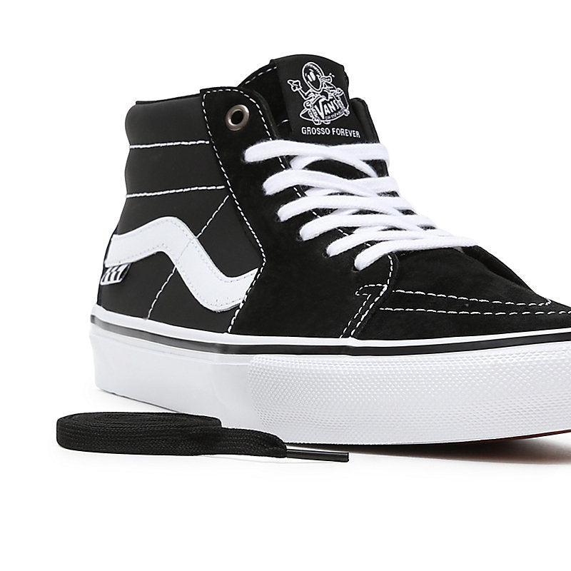 TÊNIS VANS SK8-MID GROSSO BLACK/WHITE