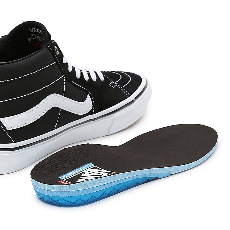 TÊNIS VANS SK8-MID GROSSO BLACK/WHITE