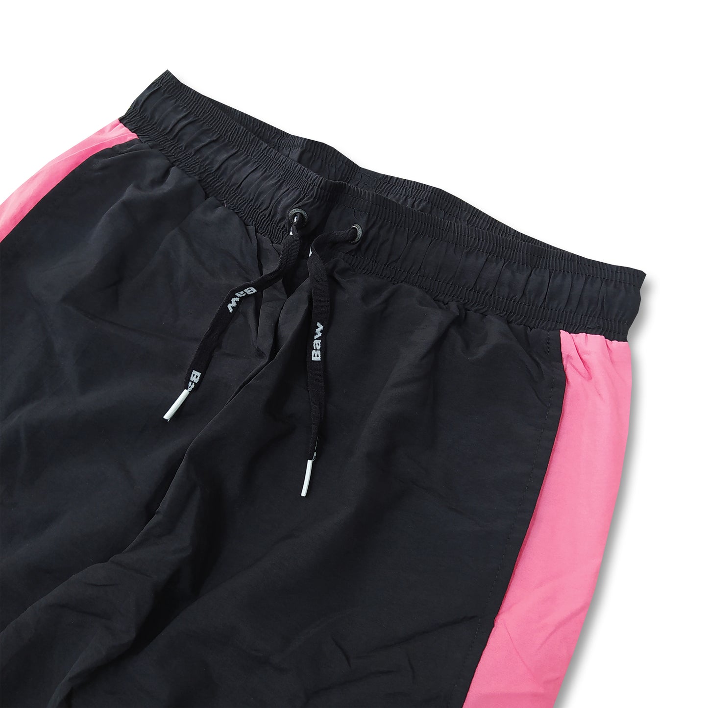 CALÇA BAW TRACK SIDE PRETO/PINK NEO