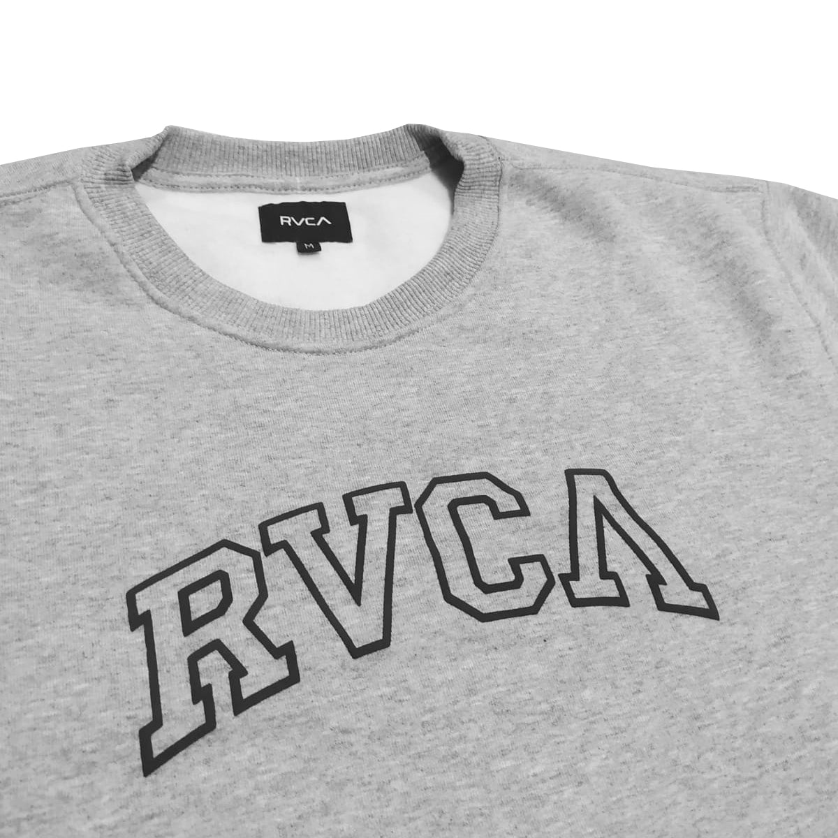 MOLETOM RVCA CARE HASTING BEM CINZA MESCLA