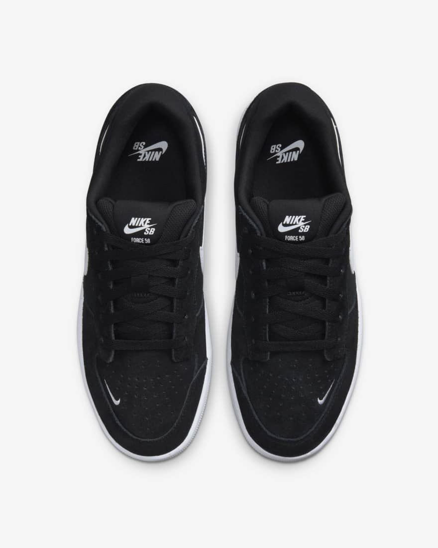 TÊNIS NIKE SB FORCE 58 BLACK/WHITE