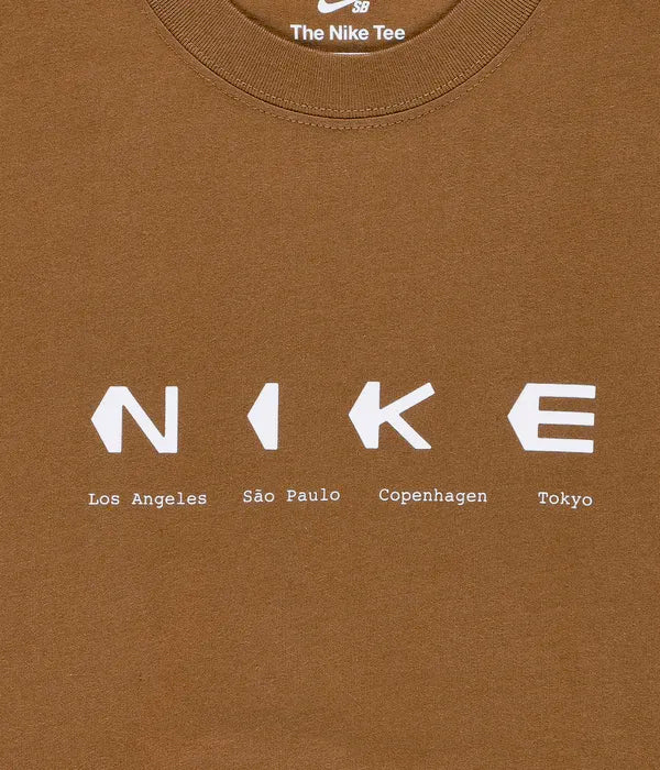 CAMISETA NIKE SB TEE CITY INFO BROWN