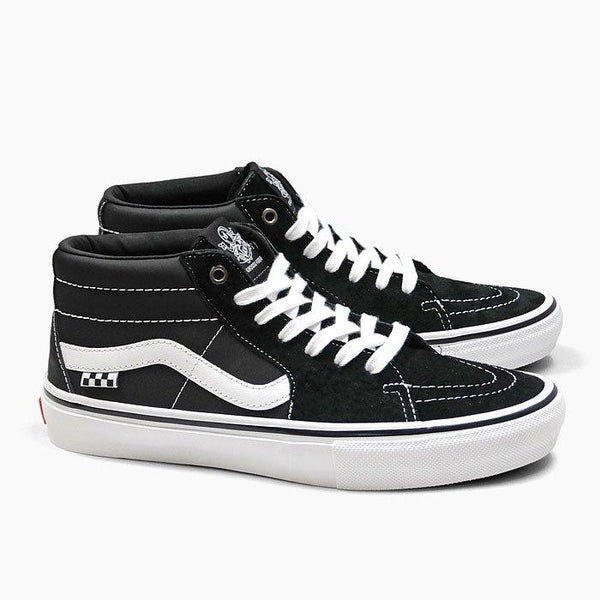 TÊNIS VANS SK8-MID GROSSO BLACK/WHITE