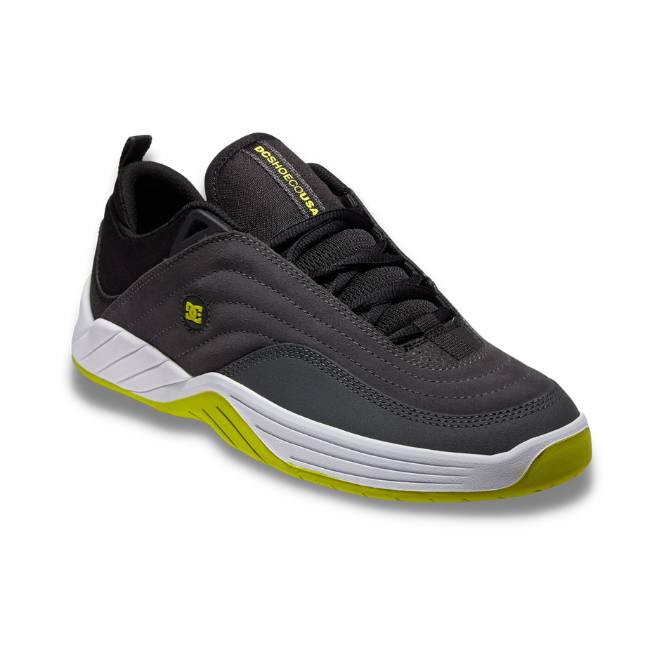 TÊNIS DC WILLIAMS SLIM GREY/BLACK/GREEN