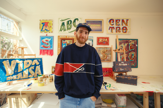 ÖUS × Filipe Grimaldi lançam colaboração FÉ NA TINTA