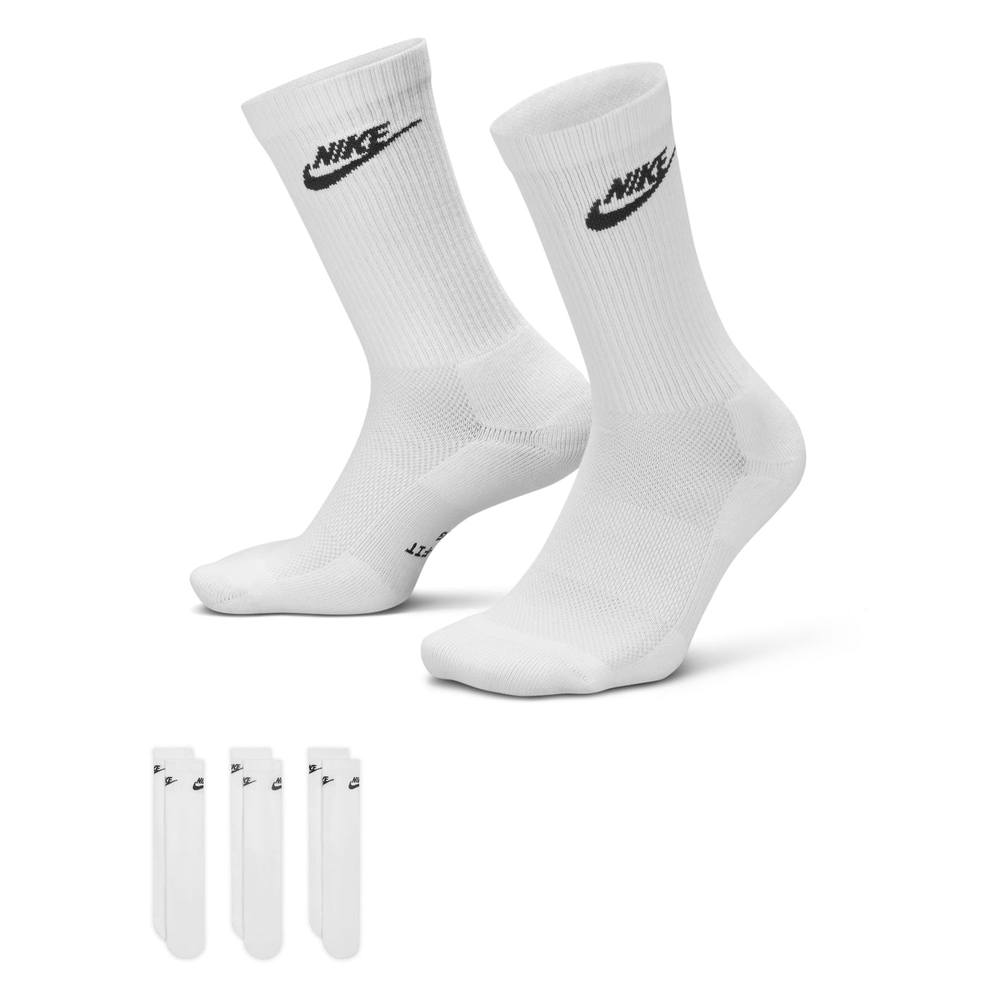 MEIA NIKE ED ELVD CRW OFF WHITE
