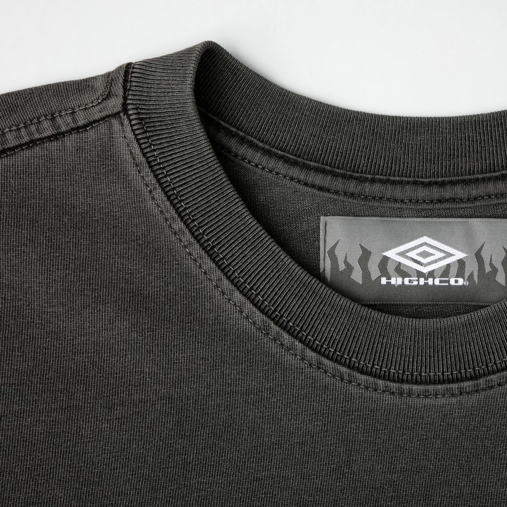 CAMISETA HIGH HIGH X UMBRO WASHED BLACK