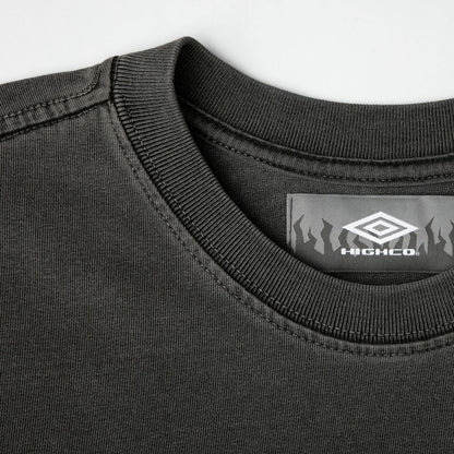 CAMISETA HIGH HIGH X UMBRO WASHED BLACK