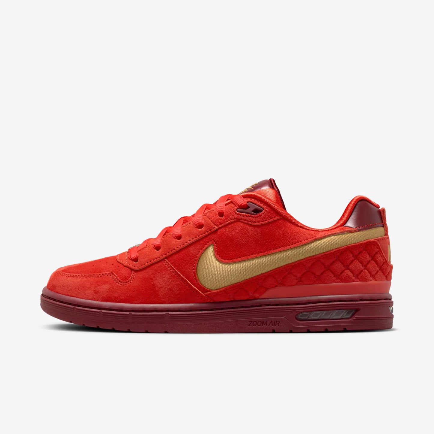 TÊNIS NIKE SB PAUL RODRIGUEZ ZOOM AIR LOW QS HABANERO RED/CLUB GOLD