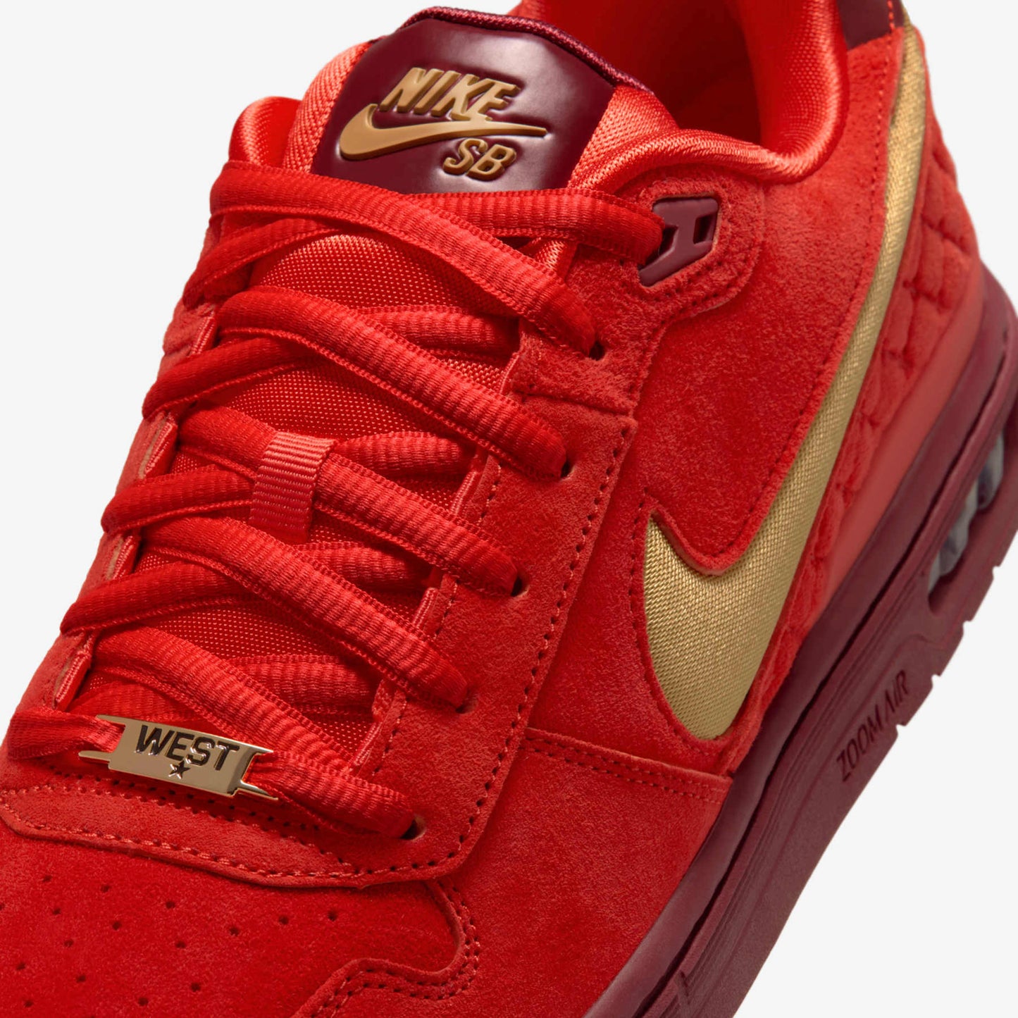 TÊNIS NIKE SB PAUL RODRIGUEZ ZOOM AIR LOW QS HABANERO RED/CLUB GOLD