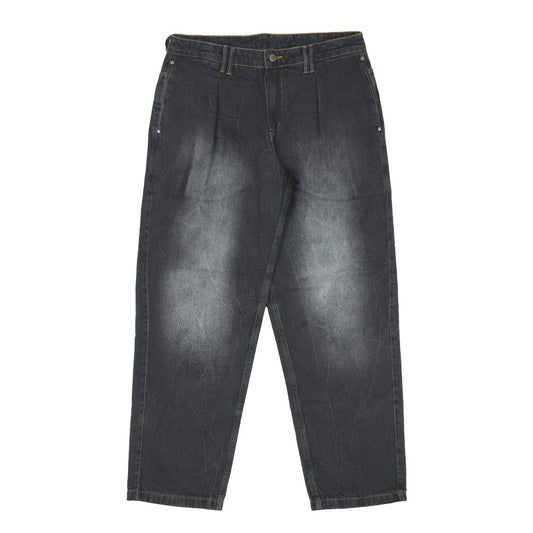 CALÇA BARRA CREW JEANS MARMORIZADA PRETA