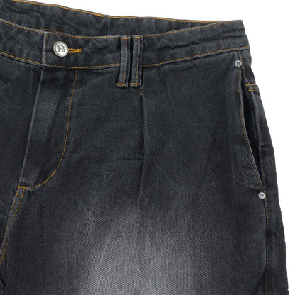 CALÇA BARRA CREW JEANS MARMORIZADA PRETA